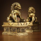 Benbald Palace Men Lion Swing A pair of Chinese Home Furnishing Porch Cabinet Place Living Room Office Decoration Gifts