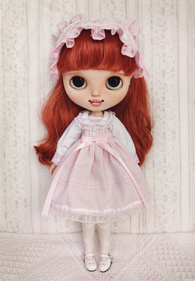 taobao agent Spot OB24 BLYTHE Little cloth doll Lolita characteristic collar dress set
