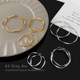 Mobius European and American atmosphere large ear ring earrings Female round face is thin and high -end sensor niche design earrings