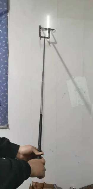 Easy-to-reach long-distance threaded boat hook dock hook telescopic threader