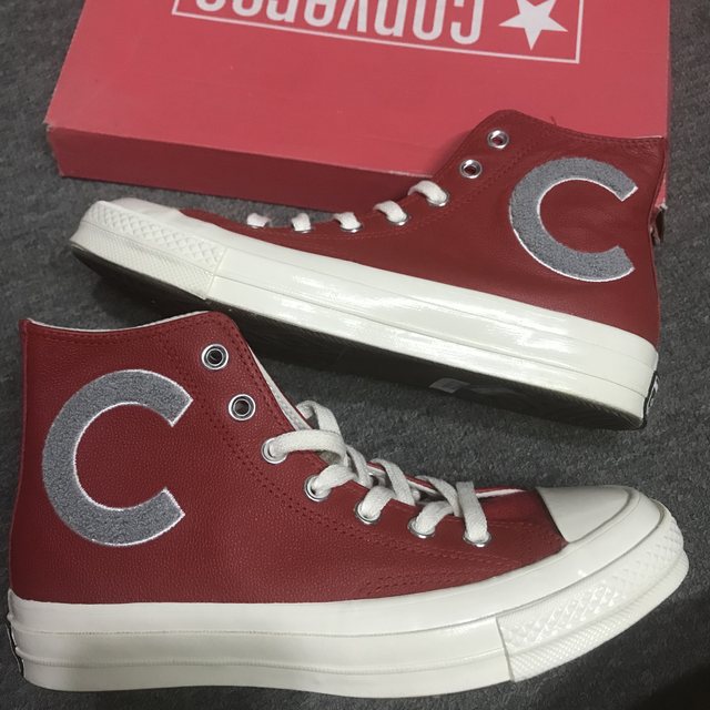 Genuine Converse Broken Code Specialty 1970s Big C L letter Skin Planted Red Gang 159677C 159677C