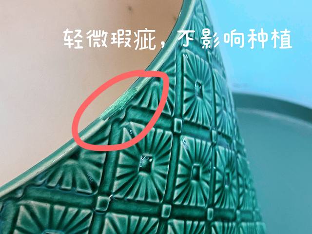 Exported to Europe and Northern Europe, light luxury and orphan products, embossed ice-cracked ceramic flower pots, green plants, floor-standing large flower pots, slightly defective flower pots