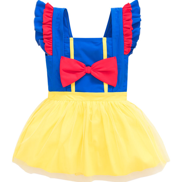 Swimsuit for children, girls, hot spring, princess, gauze skirt, quick-drying swimsuit, cute one-piece quick-drying bikini swimsuit