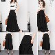 
2025 summer new style sweet lace hollow mid-length large hem skirt for women with high waist covering belly and slim skirt