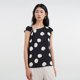[Same style in the counter] Yifini/Yifei sleeveless polka dot loose short French shirt women's shirt D04S1406