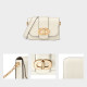 DISSONA women's bag DoubleD light luxury brand high-end chain small square bag genuine leather shoulder crossbody bag