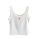 Mint green suspender vest for women with inner wear 2025 summer new beautiful dopamine blue top bottomed out