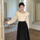 No errors flower decoration slim French large umbrella skirt 2025 spring and summer
