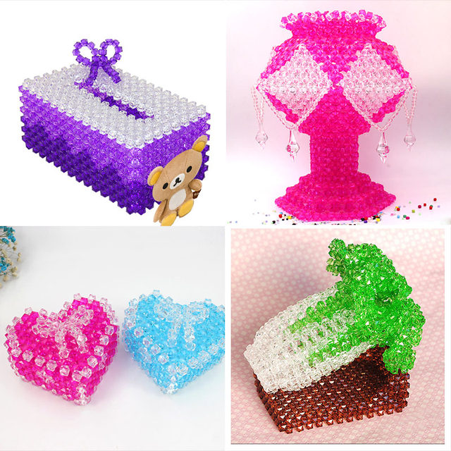 10mm transparent square beads, diamond-shaped beads, beading material, tissue box material package, starry square beads, loose beads, press Jin [Jin is equal to 0.5 kg]