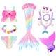 Mermaid tail children's swimsuit girl princess skirt bikini clothing hot spring split babies swimsuit girl