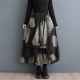 
Discount Spring new style literary loose slim tie-dye printing irregular personality fashionable versatile skirt foreign trade