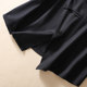 
New Chinese style discount year design niche short-sleeved top black slanted button button shirt summer versatile shirt clean color