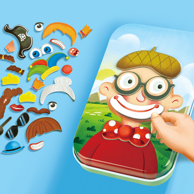 Hape Pocket Toy Travel Portable Board Game Baby Children's Educational Intelligence Board Game Tin Box Storage