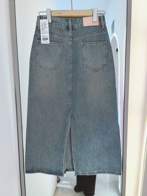 
Be good and perfect 2025 spring and autumn new fashionable and versatile high-waisted slim denim skirt women's A-line skirt
