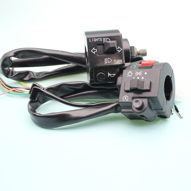 Motorcycle handlebar switch GS125/GN Prince's handlebar headlight start speaker handle combination switch assembly