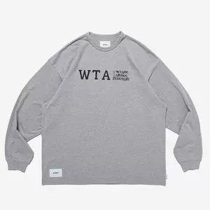 WTAPS DESIGN 01 LS COTTON COLLEGE 新款刺绣字母长袖男女T恤潮-Taobao