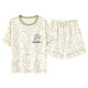 High-end pajamas for women, summer pure cotton short-sleeved shorts, cute student summer ladies home clothes two-piece set