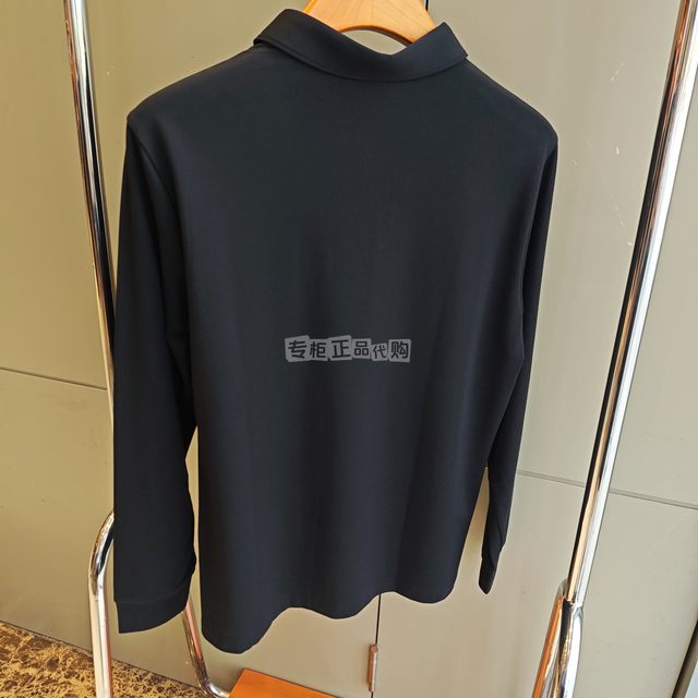 Biyinlefen counter genuine autumn men's long-sleeved T-shirt POLO shirt lapel modal cotton 363241479T