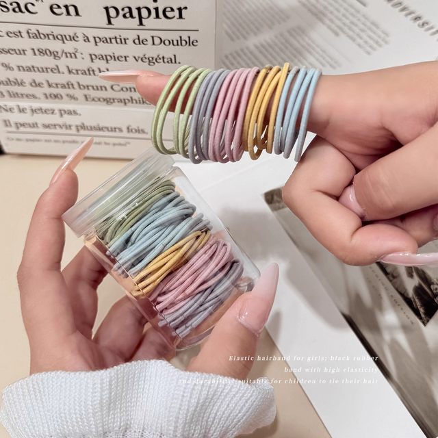 
Simple headband for women Korean style thin hair tied with hair without strangling without strangling rubber band temperament girl headband hair rope