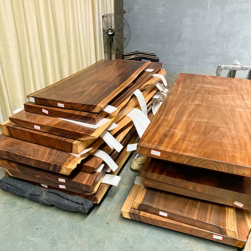 巴花大板茶桌实木原木巴西花梨木红木餐桌整板桌面