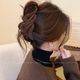 Encounter with Maillard ~ Frosted grab clip large high-end velvet hairpin for women 2025 back head shark clip hair accessories