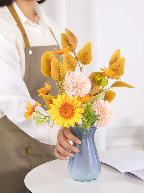 2025 new high-end artificial flowers, fake flower decorations, living room table flowers, home flower arrangements, decorative floral decorations