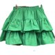 2025 new fluffy skirt short skirt solid color high-waisted skirt ruffled A-line skirt versatile to make you look slim and cover your flesh casually
