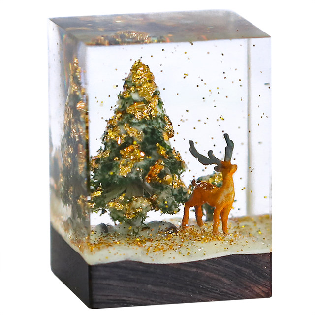 Square New Year Plum Blossom Deer Printing Couples Ins Wind -Chuen Niche Design bedroom Desktop Birthday Gift
