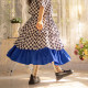 pinkwink Xiaoxingye summer original contrasting color plaid blue skirt cake skirt sweet long skirt skirt skirt