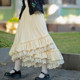 Pinkwink Little Star Night Original Autumn Slim Skirt Thicked Retro Lace Big Big Cake Skirt Box Skin