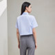 HLA/Hailan Home Commuter Short Sleeve Striped Micro-Stretch Shirt Summer New Business Ladder Women's Formal Shirt