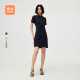 HLA/Hailan Home Contrast Color Lapel Slim Casual POLO Skirt 25 Spring and Summer New Breathable Dress Women's Clothing
