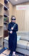 European goods hooded half zipper long -sleeved dress female 2024 autumn new loose and thin fashion long skirt