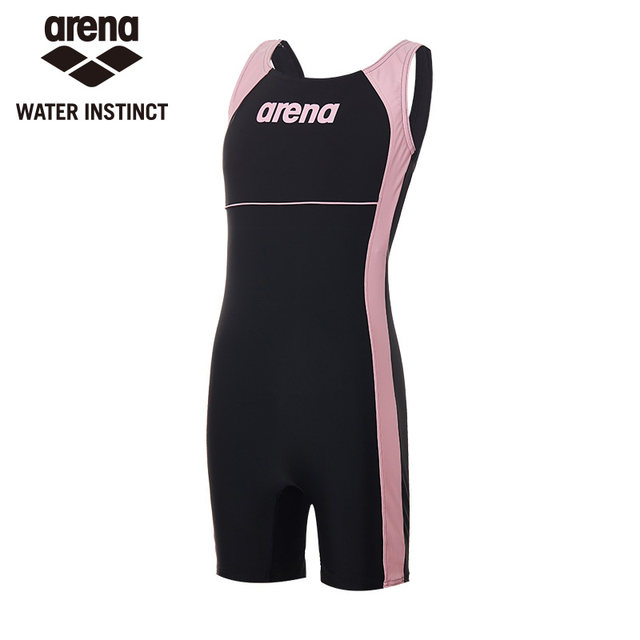 Arena Children's Swimsuit Girls Fashion Conjunction Professional Flat Corner Swimsuit Children and Girl Comfortable Chloro -chlorine Swimwear
