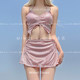 Mimoi Closet Internet celebrity hot girl light pink three-piece skirt bikini split pure sweet and cool swimsuit women