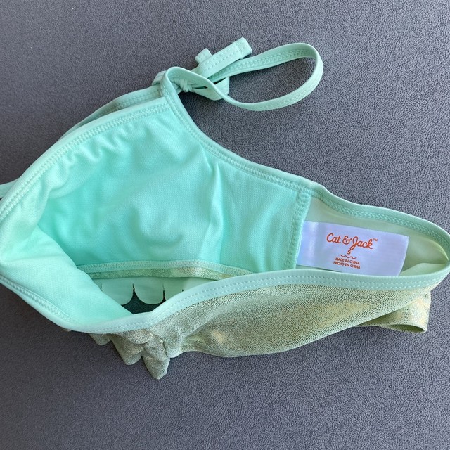 Foreign trade Original Single Girls Little Middle School Big Big Big Big Mermaid Mermaid Beach Triangle Swimming Swim Swing Swimsuit Set
