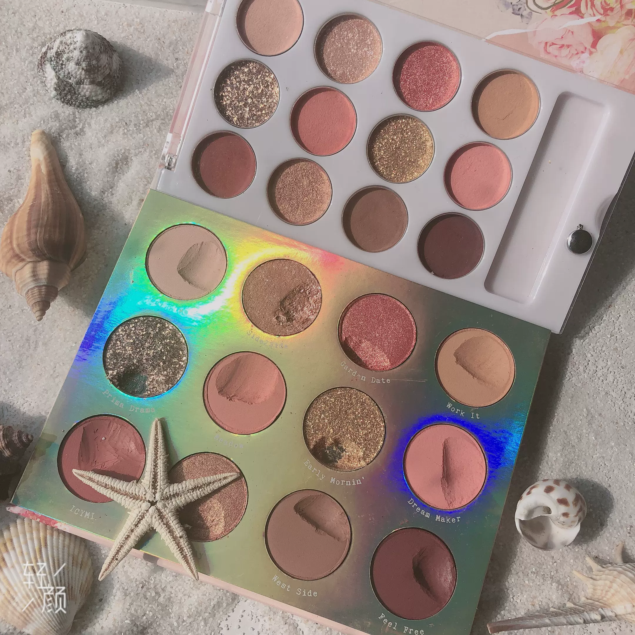 Colourpop 12色眼影盘sweet Talk 试色小样春季眼影盘
