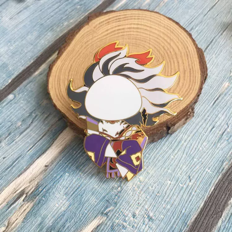 陰陽師sp鬼王酒吞童子金屬徽章小紙人同人周邊吞勳章茨木童子摯友 Taobao