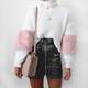 AliExpress sexy pocket zipper PU leather half-length skirt for women European and American retro irregular hip skirt 9523