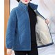 Middle-aged and elderly women's winter coats, lamb wool and velvet thickened cotton coats, new mother's clothing, large size grain velvet tops