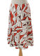 
Summer print Vintage vintage retro lonely literary style mid-skirt skirt abstract flower color blocks
