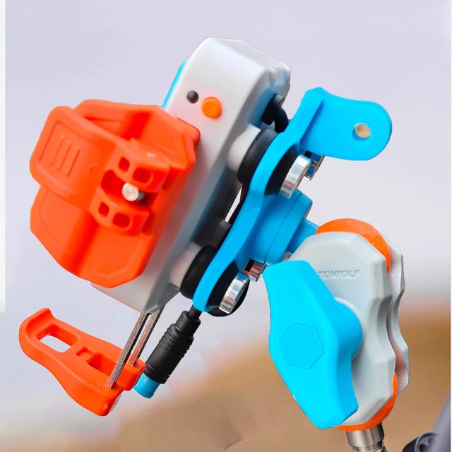 Modo Wolf Wireless Charging Mobile Phone Holder New Motorcycle Navigation Mount Electric Vehicle Universal Shock Absorption Quick Access