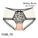Limeili mid-high waist underwear for women with sexy lace high markless pants 2024 new pure cotton women briefs
