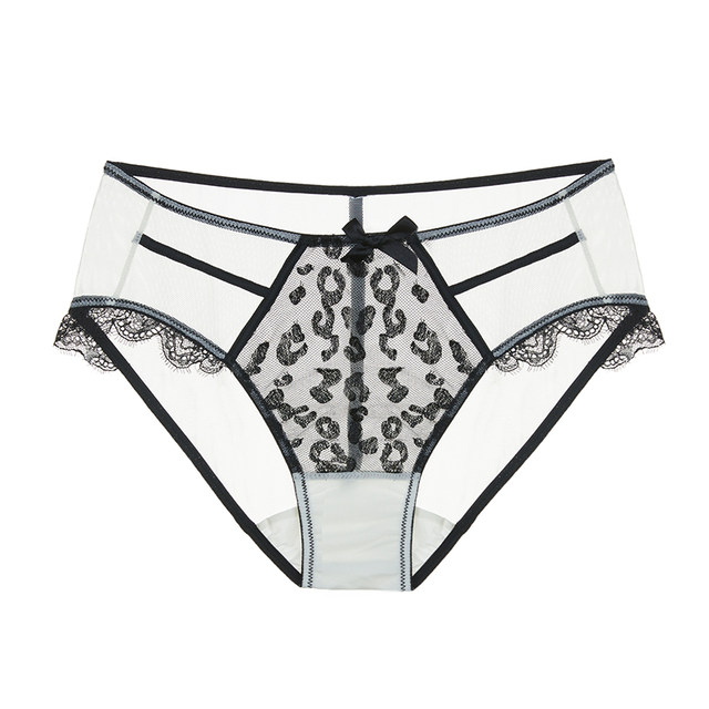 Limeili mid-high waist underwear for women with sexy lace high markless pants 2024 new pure cotton women briefs
