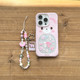 
Korean ins style cute girl heart cartoon hollow big belly rabbit ball bobo rabbit bracelet pendant 16promax suitable for iphone15pro double layer 14 mobile phone case apple 13 anti-fall hard shell