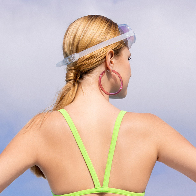 Ms. Fan De'an large-frame swimming goggles high-definition waterproof and anti-fog fashion professional sun protection diving glasses swimming equipment