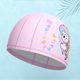 Li Ning Fashion Cartoon Children's Swimming Cap Boy Comfortable Face Swimming Cap Girls' Long Hair Special Swimming Cap