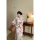 
Primrose Red New Chinese Style Natural Cotton and Line Engagement Red Embroidered Large Size Fat mm Cheongsam Dress