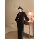 Gold silk embroidery original design new Chinese chenille large size fat mm slimming cheongsam dress for women