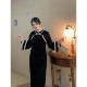 Jinghua Dream Fake two pieces of thin and noble winter thickened new cheongsam big size fat MM dress female